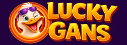 LuckyGans logo – casino zonder Cruks op kubb-spel.nl